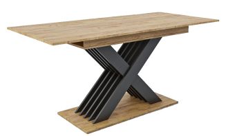 Jídelní stůl rozkládací VARIKA 150x85 dub kraft/antracit Jídelní stůl rozkládací VARIKA 150x85 dub kraft/antracit