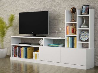 BREJO skandinávský TV stolek, bílá BREJO skandinávský TV stolek, bílá