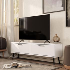 BOLD TV stolek na nožičkách, bílá