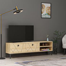BELUGA TV stolek na nožičkách, dub BELUGA TV stolek na nožičkách, dub