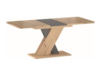 Jídelní stůl rozkládací XELY 140 (180) x 85 dub artisan/antracit Jídelní stůl rozkládací XELY 140 (180) x 85 dub artisan/antracit