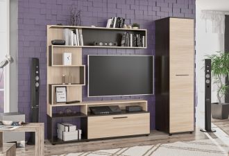 Obývací sestava MARANELO dub wenge tmavý/jasan světlý Obývací sestava MARANELO dub wenge tmavý/jasan světlý