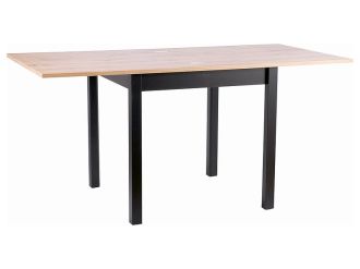Jídelní stůl FILIPI 80 (160) x 80, barva dub artisan/černá Jídelní stůl FILIPI 80 (160) x 80, barva dub artisan/černá