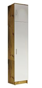 Skříň SK-101 k předsíni MASHENKA bilá/dub artisan Skříň SK-101 k předsíni MASHENKA bilá/dub artisan