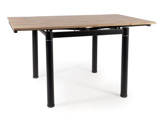 Jídelní stůl rozkládací GUTY 80(131)x80 dub artisan/černá mat Jídelní stůl rozkládací GUTY 80(131)x80 dub artisan/černá mat