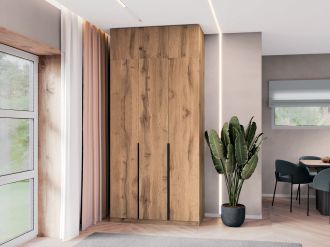 ELEGANT D vysoká šatní skříň, dub Apalačský ELEGANT D vysoká šatní skříň, dub Apalačský