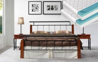 Postel HIERO 180x200 cm + 2 ks matrace FUTURA 90 Postel HIERO 180x200 cm + 2 ks matrace FUTURA 90