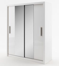 Šatní skříň IDEA 03 bílá zrcadlo 180 cm Šatní skříň IDEA 03 bílá zrcadlo 180 cm