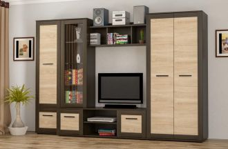 Obývací sestava MODICA wenge/dub sonoma Obývací sestava MODICA wenge/dub sonoma