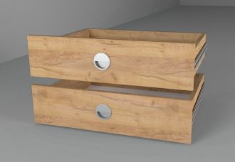 Zásuvky (2ks) 60x60 ke skříni kraft zlatý Zásuvky (2ks) 60x60 ke skříni kraft zlatý
