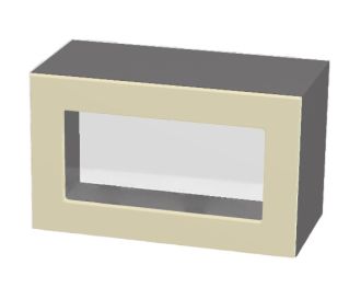 horní výklopná vitrína š.70, v.36, Modena W7036G, grafit/jasan horní výklopná vitrína š.70, v.36, Modena W7036G, grafit/jasan