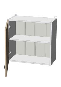 horní vysoká skříňka nad digestoř š.60, v.57, Modena W6057, grafit/antracit horní vysoká skříňka nad digestoř š.60, v.57, Modena W6057, grafit/antracit