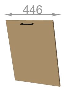 Capri Front450, kuchyňská samostatná dvířka š.44,6, dub tabaco