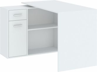 Psací stůl 1D1S SORIA bílá Psací stůl 1D1S SORIA bílá