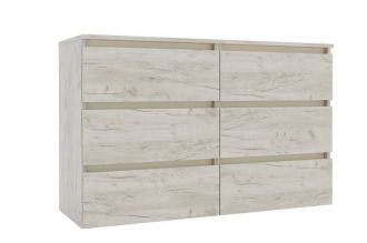 IDEA šuplíková komoda 1200, Gold craft oak / Satin IDEA šuplíková komoda 1200, Gold craft oak / Satin