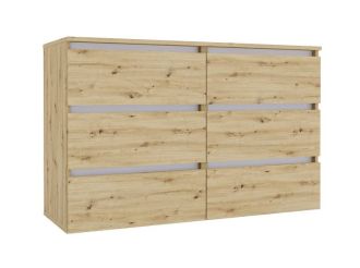 IDEA šuplíková komoda 1200, Oak Artisan / Nimfea alba IDEA šuplíková komoda 1200, Oak Artisan / Nimfea alba