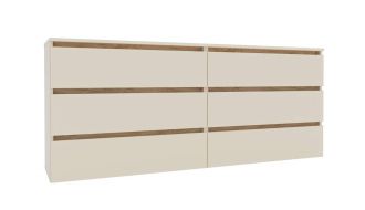 IDEA šuplíková komoda 1800, Satin / Gold Kraft oak IDEA šuplíková komoda 1800, Satin / Gold Kraft oak