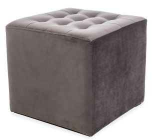 Taburet LORI VELVET šedá Taburet LORI VELVET šedá