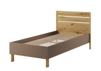 Postel s roštem 90 LIMERA barva dub artisan/lanýž Postel s roštem 90 LIMERA barva dub artisan/lanýž
