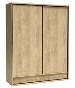 Šatní skříň s posuv. dveřmi PILETAS M-19 dub hickory Šatní skříň s posuv. dveřmi PILETAS M-19 dub hickory