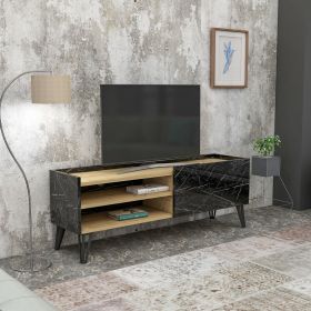 RYZA TV stolek na nožičkách, dub / černá RYZA TV stolek na nožičkách, dub / černá