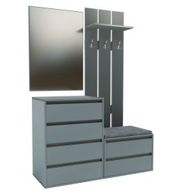 Předsíňová stěna HILDA chinchilla grey Předsíňová stěna HILDA chinchilla grey