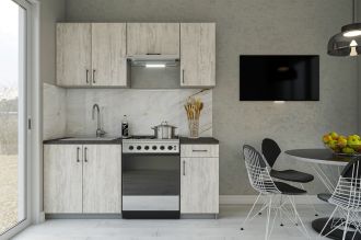 Kuchyňská linka180 SONIA artwood light/stone gray Kuchyňská linka180 SONIA artwood light/stone gray