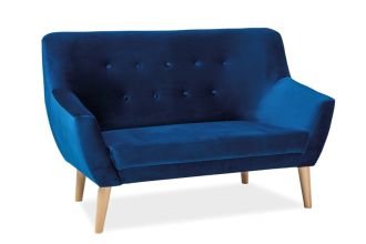 NORDIC 2 čalouněná pohovka, Bluvel 86/buk NORDIC 2 čalouněná pohovka, Bluvel 86/buk