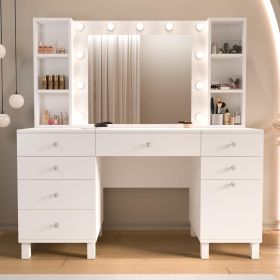 Home toaletní stolek s osvětlením 7S1D, bílá Home toaletní stolek s osvětlením 7S1D, bílá