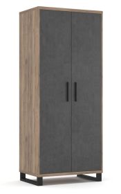 Šatní skříň 2D ROSOLINI barva dub tabaco/matera Šatní skříň 2D ROSOLINI barva dub tabaco/matera