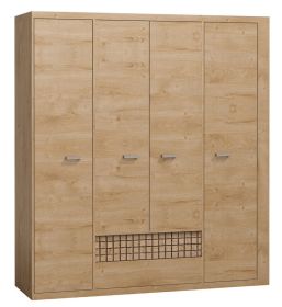 Šatní skříň NATURAL N3 dub ribbeck/kostka Šatní skříň NATURAL N3 dub ribbeck/kostka