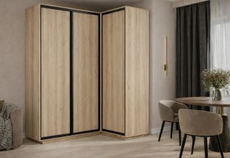 Šatní skříň rohová LEVANTO 180x120 dub sonoma Šatní skříň rohová LEVANTO 180x120 dub sonoma