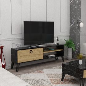 TRIKOMO TV stolek na nožičkách, dub / černá TRIKOMO TV stolek na nožičkách, dub / černá