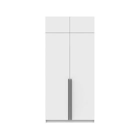 ELEGANT D vysoká šatní skříň 2D, bílá mat ELEGANT D vysoká šatní skříň 2D, bílá mat