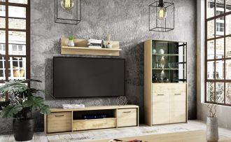 Obývací sestava SET1 PILETAS dub hickory Obývací sestava SET1 PILETAS dub hickory