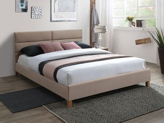 Čalouněná postel SARRA 160x200 béžová Čalouněná postel SARRA 160x200 béžová