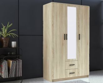 Šatní skříň SIMPLE 120 3D2Dr dub sonoma Šatní skříň SIMPLE 120 3D2Dr dub sonoma