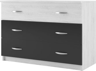 ESSEX zásuvková komoda, antracit/light artwood ESSEX zásuvková komoda, antracit/light artwood