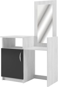 ESSEX toaletní stolek se zrcadlem, antracit/light artwood ESSEX toaletní stolek se zrcadlem, antracit/light artwood