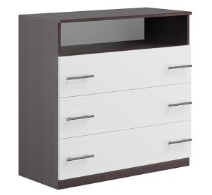Komoda 3S SANTOS bílá/wenge Komoda 3S SANTOS bílá/wenge
