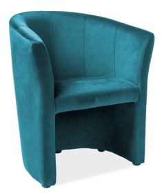 Čalouněné křeslo TM-1 VELVET tyrkysová Čalouněné křeslo TM-1 VELVET tyrkysová