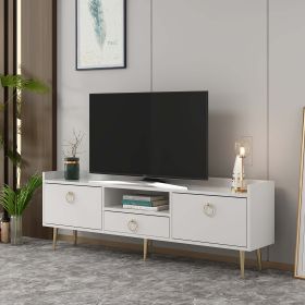 TETLIN TV stolek na nožičkách, bílá TETLIN TV stolek na nožičkách, bílá