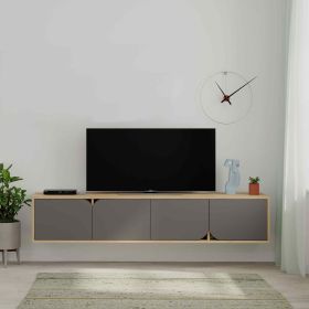 SERENNO, TV stolek, dub / antracit SERENNO, TV stolek, dub / antracit