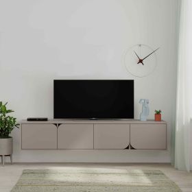 SERENNO, TV stolek, světlá moka SERENNO, TV stolek, světlá moka