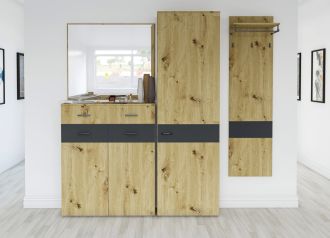URBAN předsíňová sestava, dub Artisan/antracit URBAN předsíňová sestava, dub Artisan/antracit