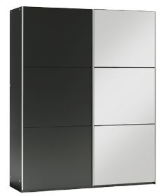 Šatní skříň VALERIANO 150 černá/černá Šatní skříň VALERIANO 150 černá/černá