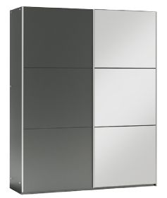 Šatní skříň VALERIANO 150 grafit/grafit Šatní skříň VALERIANO 150 grafit/grafit