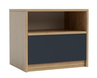 noční stolek se zásuvkou BOXBY dub kraft zlatý/grafit šedý noční stolek se zásuvkou BOXBY dub kraft zlatý/grafit šedý
