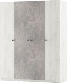 GRANUM šatní skříň 4D, light artwood/industrial GRANUM šatní skříň 4D, light artwood/industrial