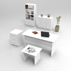 BALANKAN kancelářský set s regálem, bílá BALANKAN kancelářský set s regálem, bílá